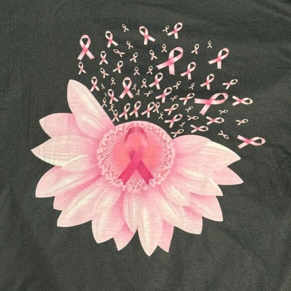 Pink ribbon awareness long sleeve quick-dry top – 3XL - Picture 3 of 4